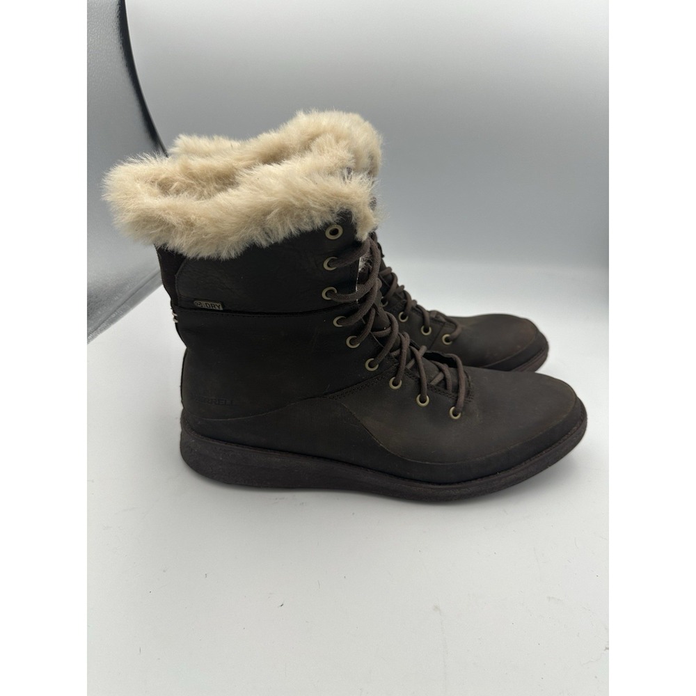 Merrell Brown Winter Boots with Faux Fur